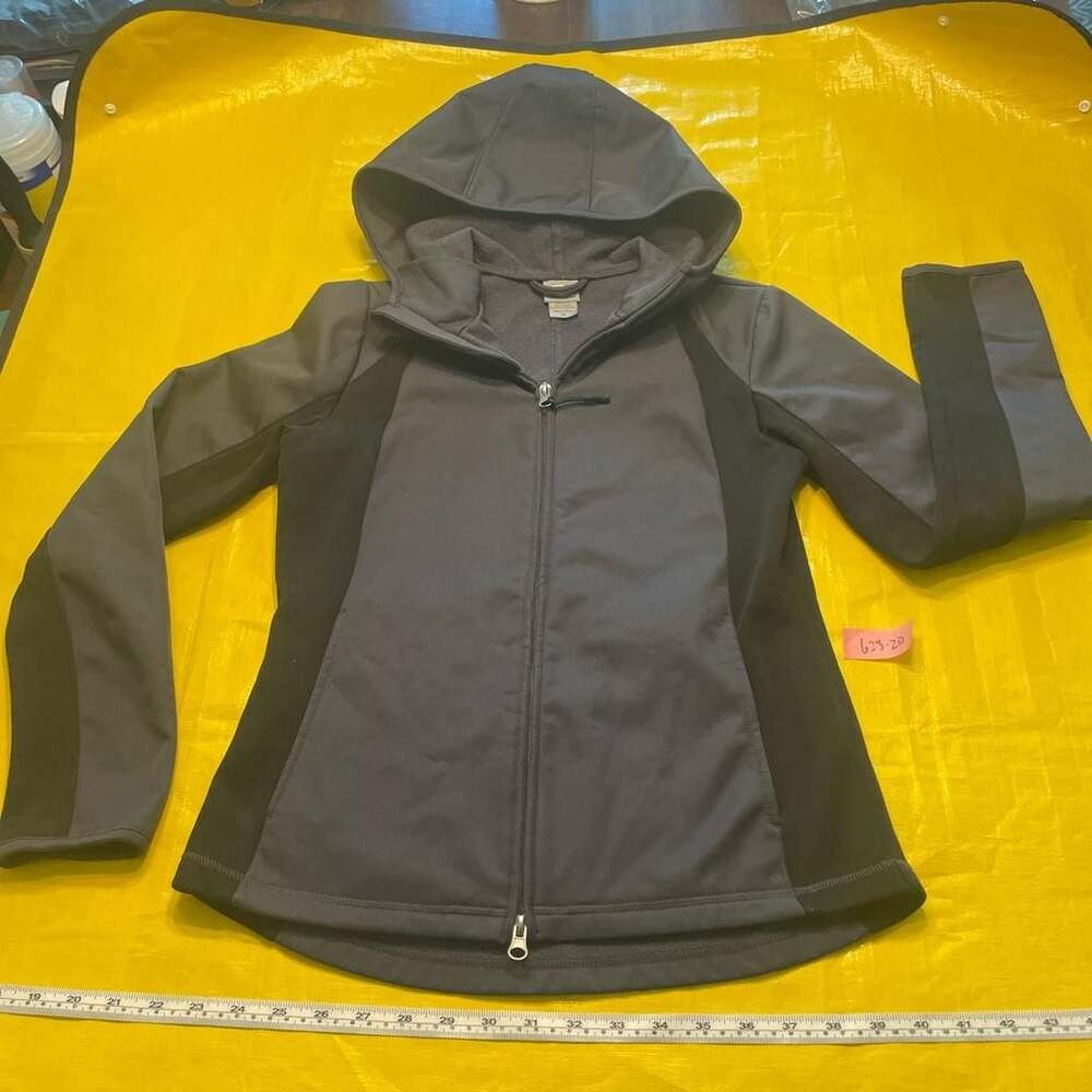 Champion Grey and Black Full-Zip Athletic Softshell Hoodie